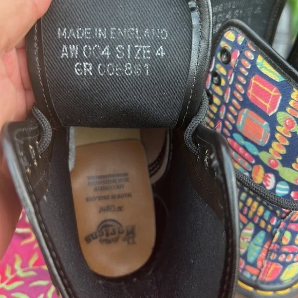 🏴󠁧󠁢󠁥󠁮󠁧󠁿 Dr. Martens MIE Vintage Multicolor Floral Boots UK 4 - Picture 17 of 17